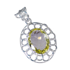 Clara Yellow Rope-Wire Statement Pendant