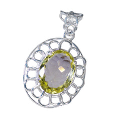 Clara Yellow Rope-Wire Statement Pendant
