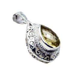 Dayana Yellow Victorian Statement Pendant