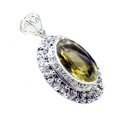 Pauline Yellow Rope-Wire Chunky Pendant