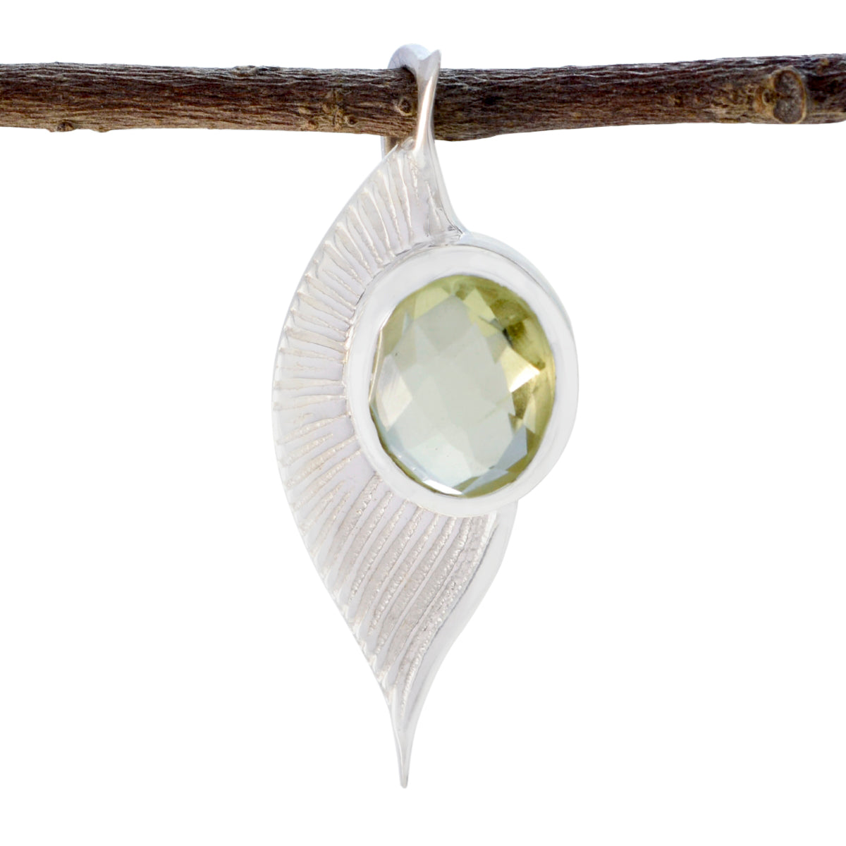 Laura Yellow Trendy Dainty Pendant Lemon Quartz Yellow Yellow