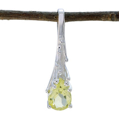 Antonia Yellow Glamorous Delicate Pendant Lemon Quartz Yellow Yellow