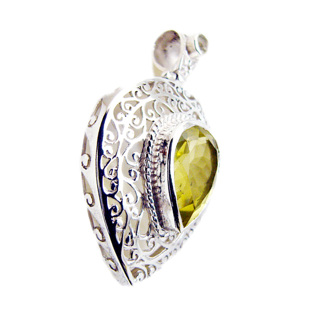 Camila Yellow Victorian Statement Pendant