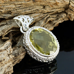 Aaliyah Yellow Heritage Chunky Pendant