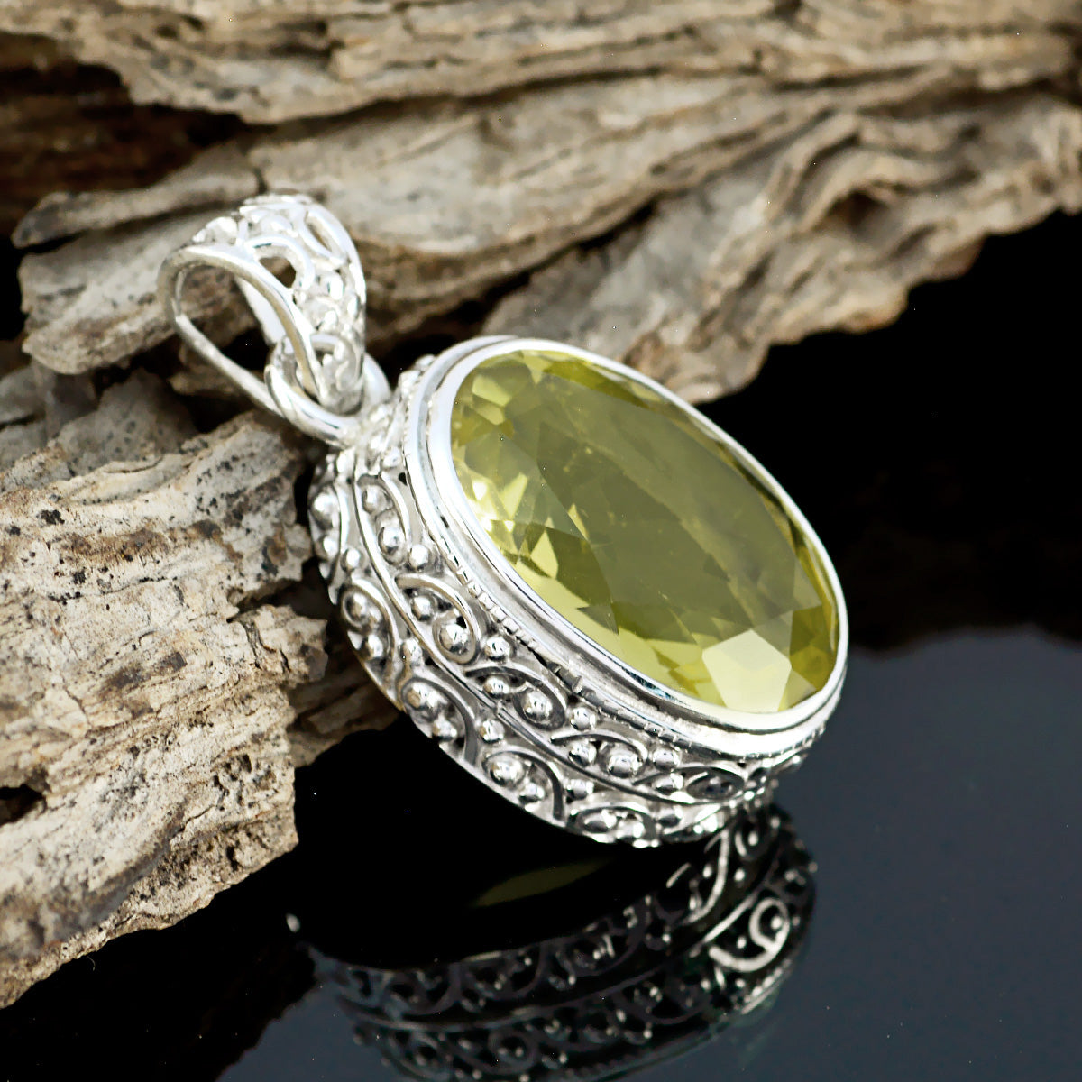 Addison Yellow Boho Chunky Pendant