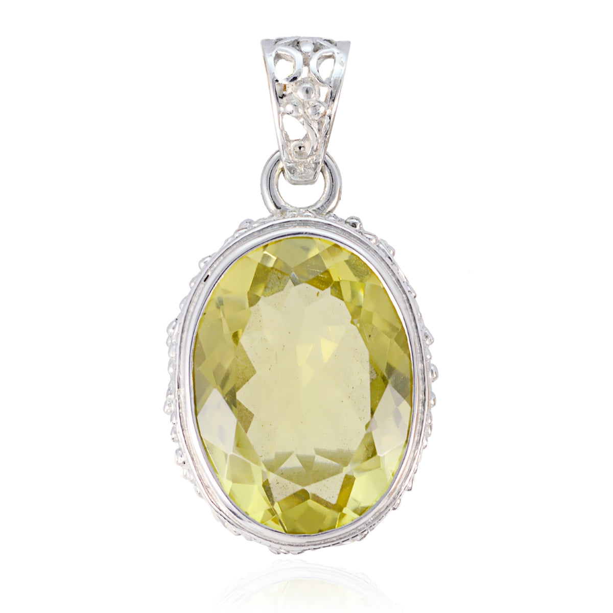 Addison Yellow Boho Chunky Pendant Lemon Quartz Yellow Yellow