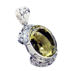 Penelope Yellow Rope-Wire Chunky Pendant