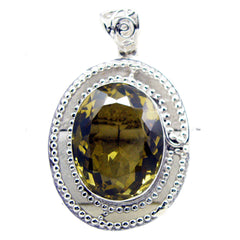 Riley Yellow Rope-Wire Chunky Pendant Lemon Quartz Yellow Yellow