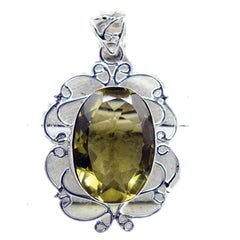 Sarah Yellow Rope-Wire Chunky Pendant Lemon Quartz Yellow Yellow
