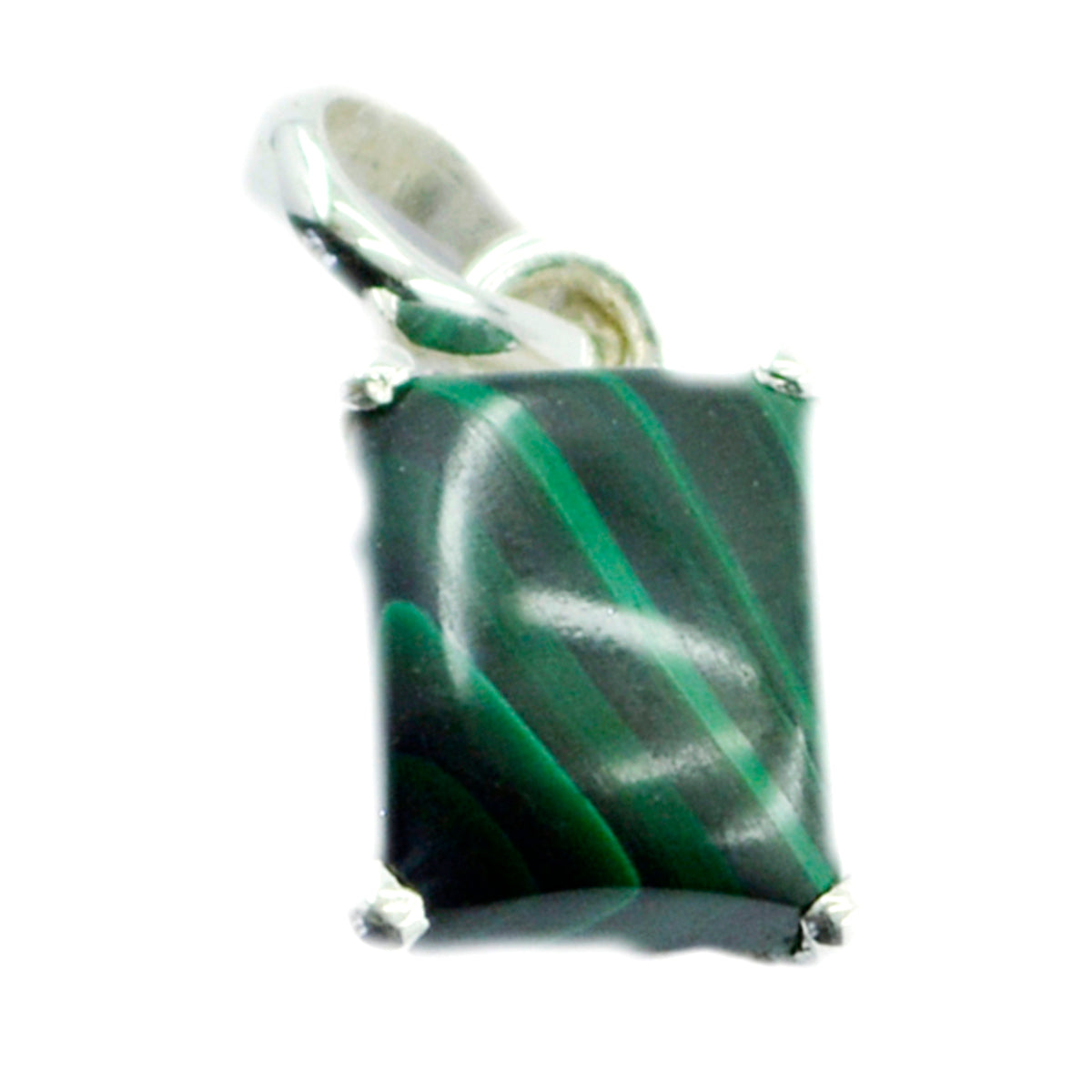 Olivia Green Contemporary Delicate Pendant Malachite Green Green