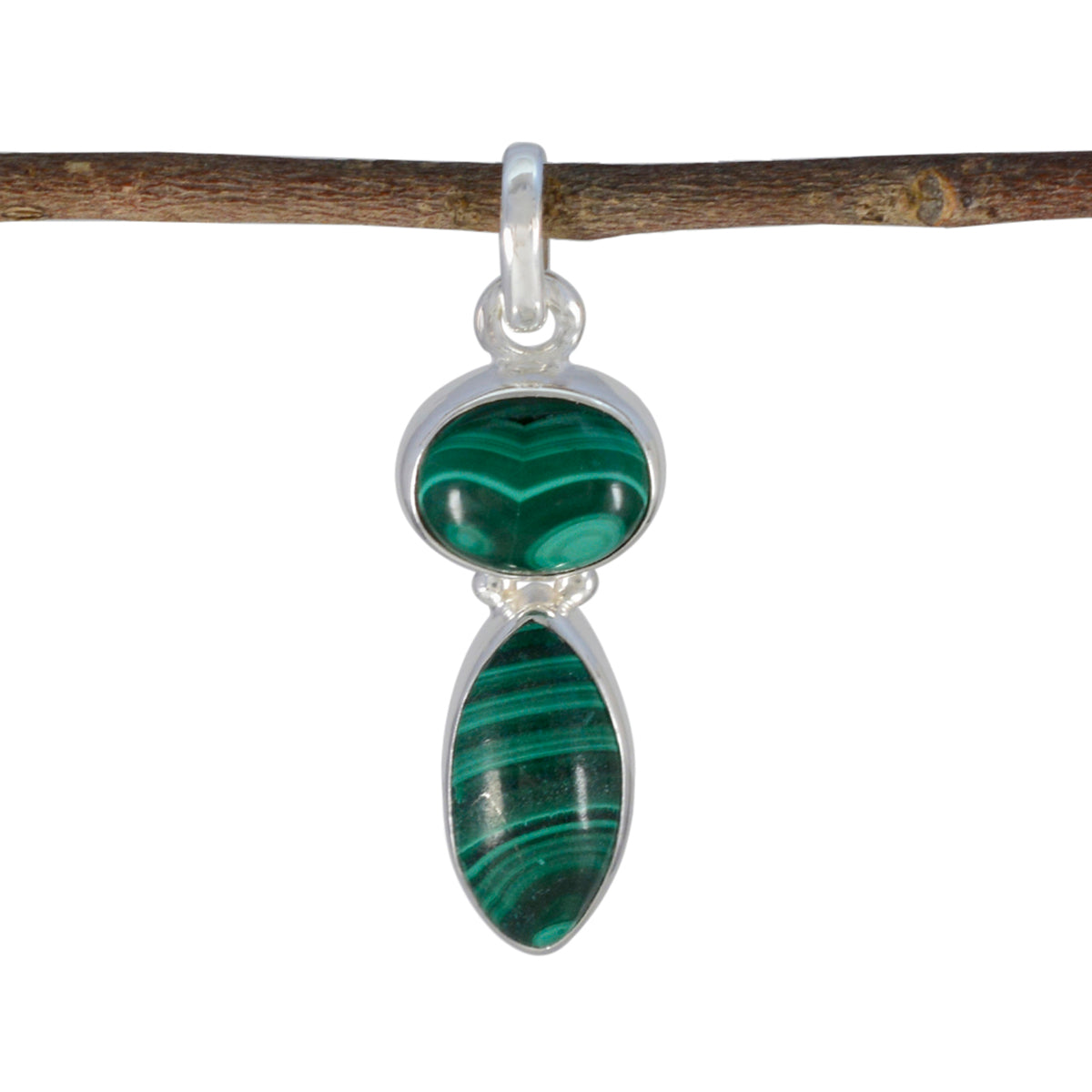 Grace Green Abstract Whisper-thin Pendant Malachite Green Green