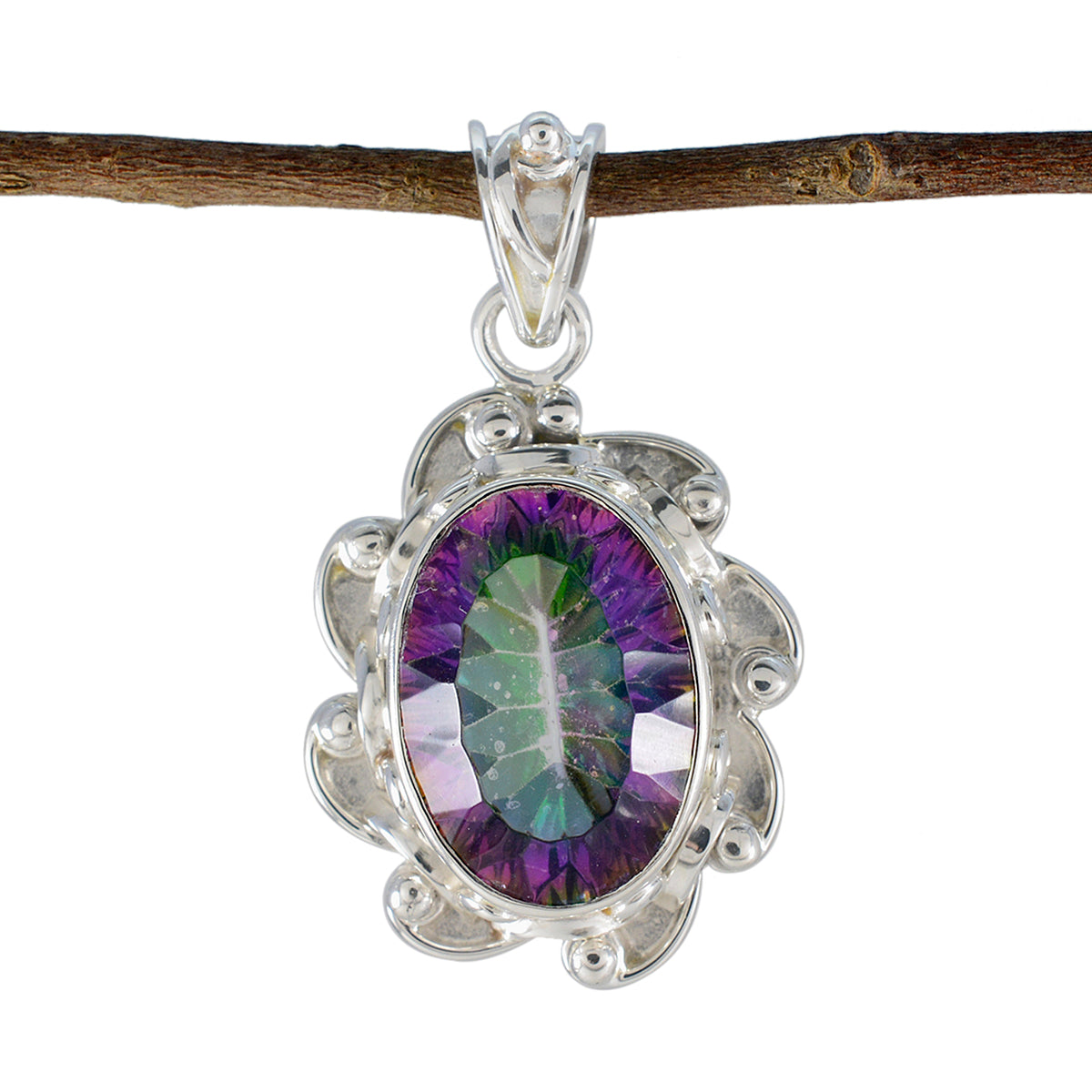 Laura multicolor Rope-Wire Eye-catching Pendant Mystic Quartz multicolor Multicolor