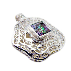 Luna multicolor Filigree Chunky Pendant