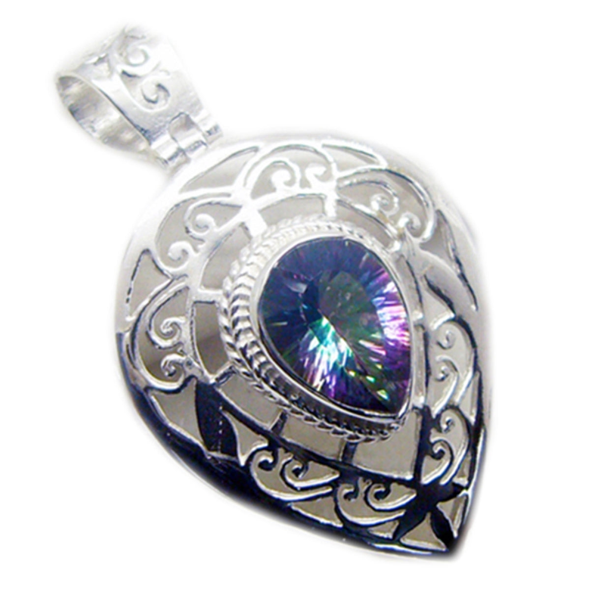 Antonia multicolor Filigree Chunky Pendant