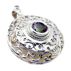 Isabella multicolor Art-Deco Statement Pendant Mystic Quartz multicolor Multicolor