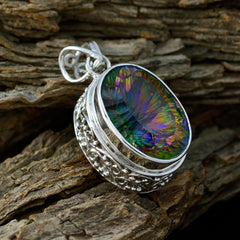 Inès multicolor Ethnic Statement Pendant