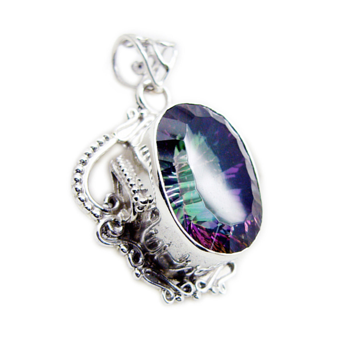 Lourdes multicolor Rope-Wire Statement Pendant Mystic Quartz multicolor Multicolor