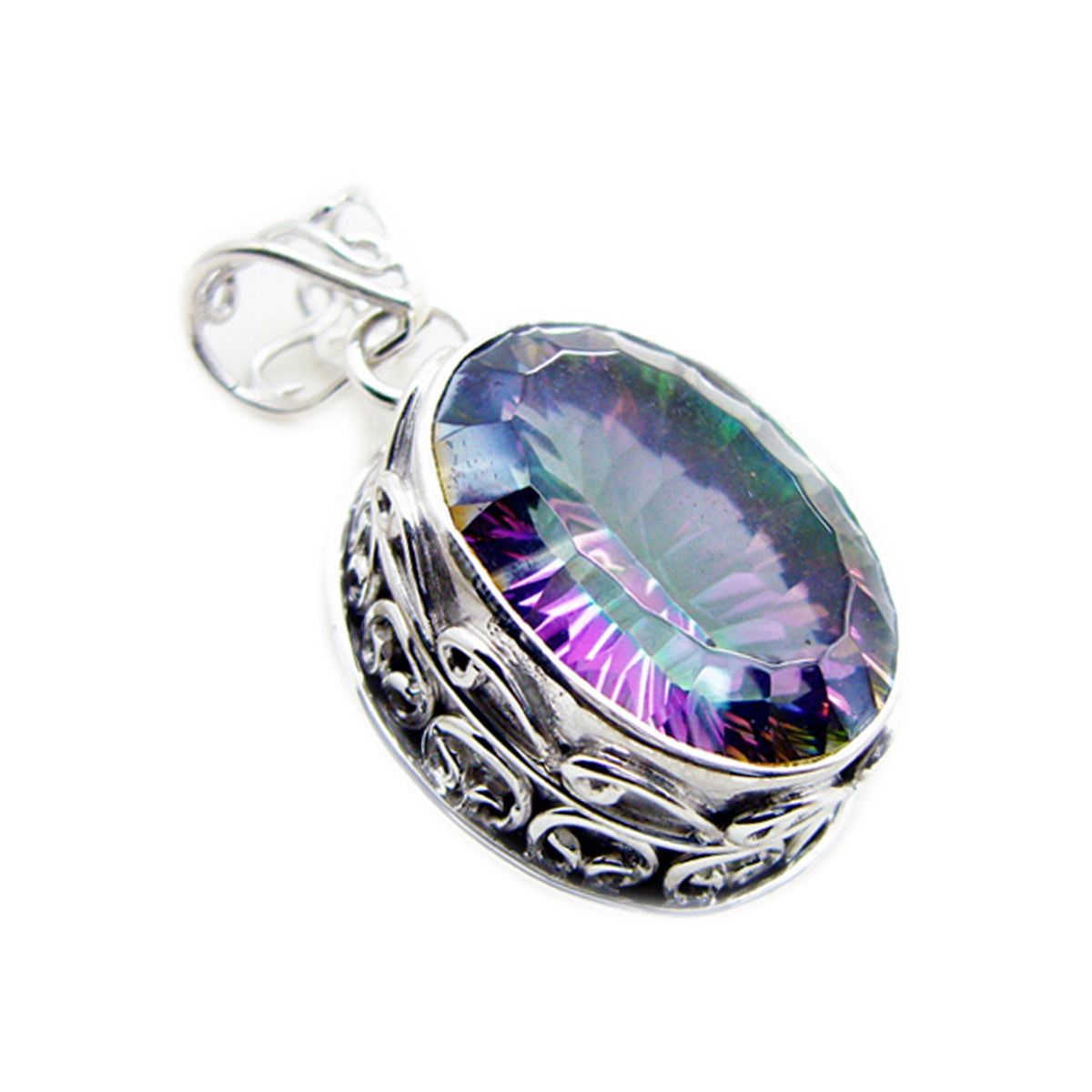 Paula multicolor Rope-Wire Statement Pendant