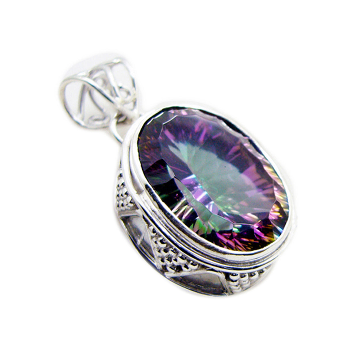 Rosa multicolor Rope-Wire Statement Pendant