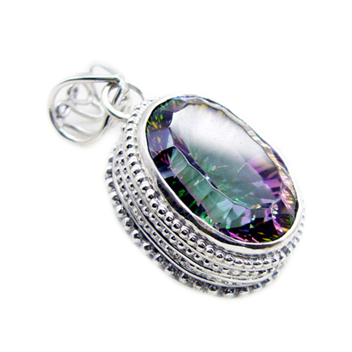 Alina multicolor Rope-Wire Statement Pendant