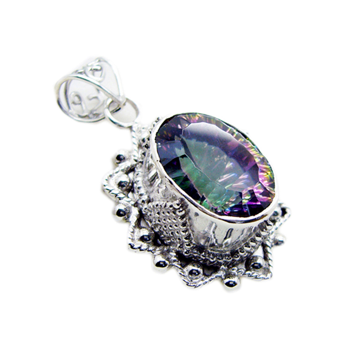 Anna multicolor Rope-Wire Statement Pendant