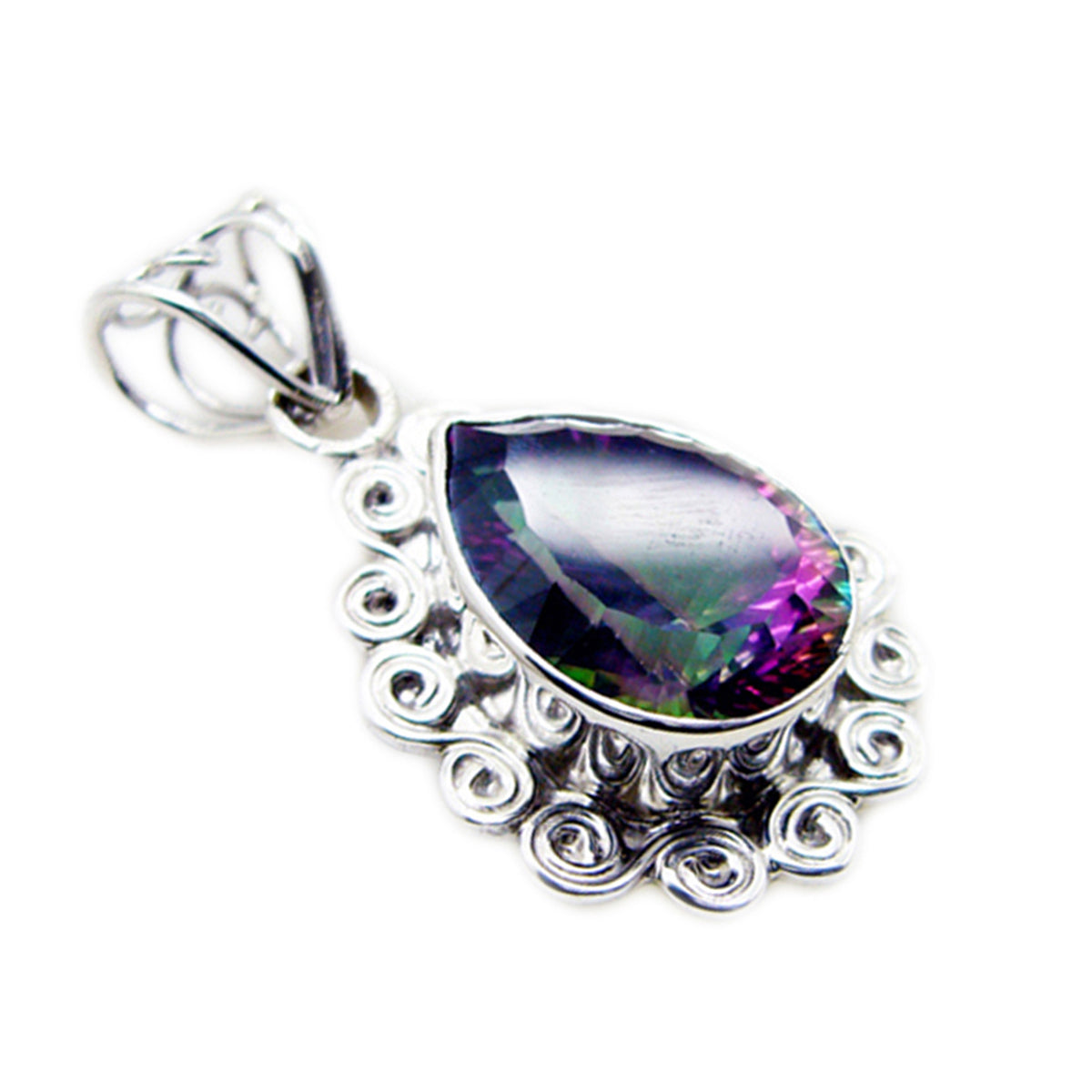 Inès multicolor Rope-Wire Statement Pendant