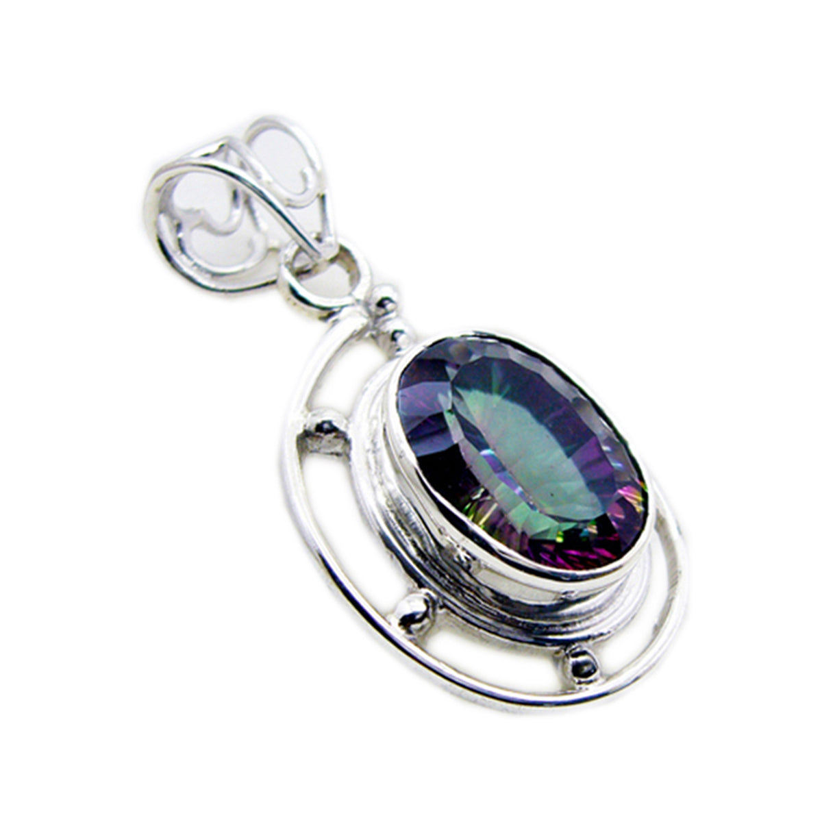 Ella multicolor Rope-Wire Statement Pendant