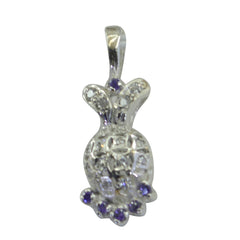Elena multicolor Feminine Classic Pendant Multi Stone multicolor Multicolor