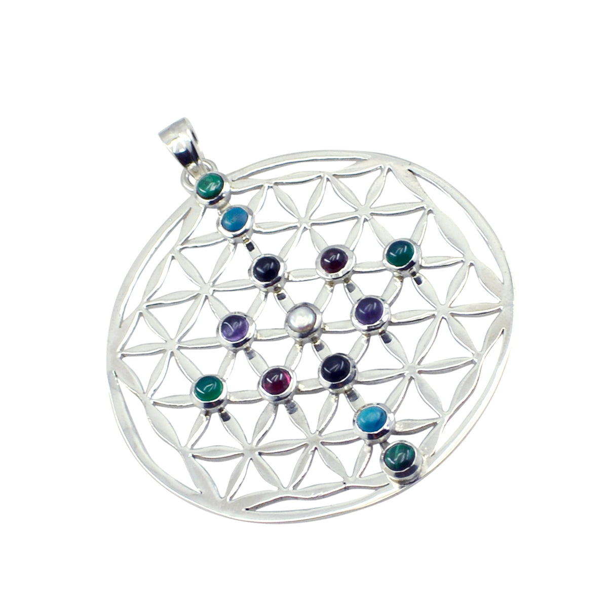 Penelope multicolor Retro Chunky Pendant