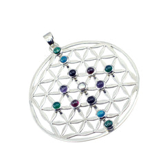 Penelope multicolor Retro Chunky Pendant