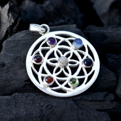 Skylar multicolor antique Edgy Pendant