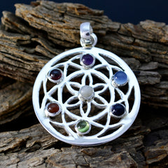 Skylar multicolor antique Edgy Pendant