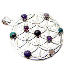 Giulia multicolor Art-Deco Statement Pendant
