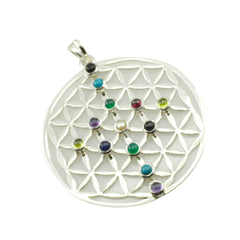 Olivia multicolor antique Chunky Pendant