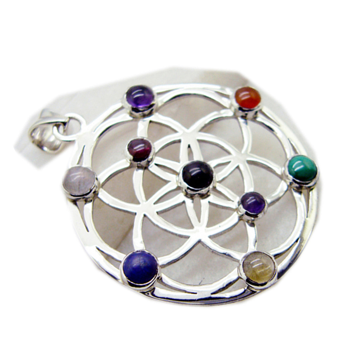 Teresa multicolor Art-Deco Statement Pendant