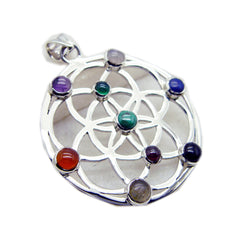 Tereza multicolor Geometric Statement Pendant Multi Stone multicolor Multicolor
