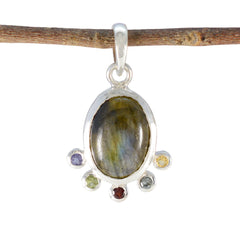 Hanna multicolor Signet Delicate Pendant Multi Stone multicolor Multicolor