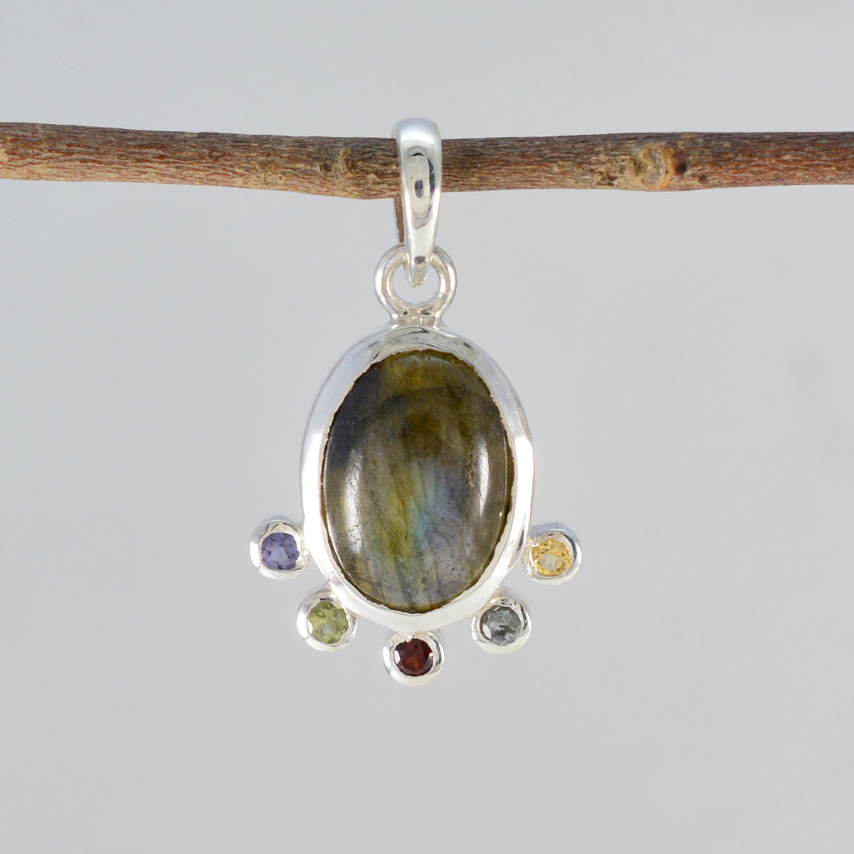 Hanna multicolor Signet Delicate Pendant