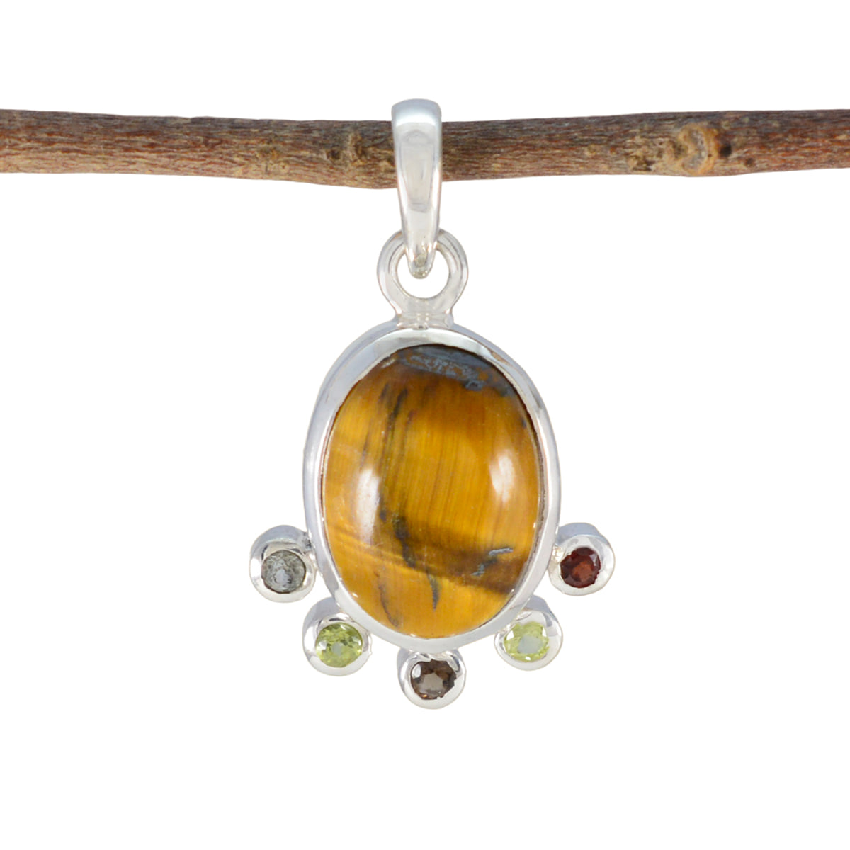 Hannah multicolor Cocktail Delicate Pendant Multi Stone multicolor Multicolor