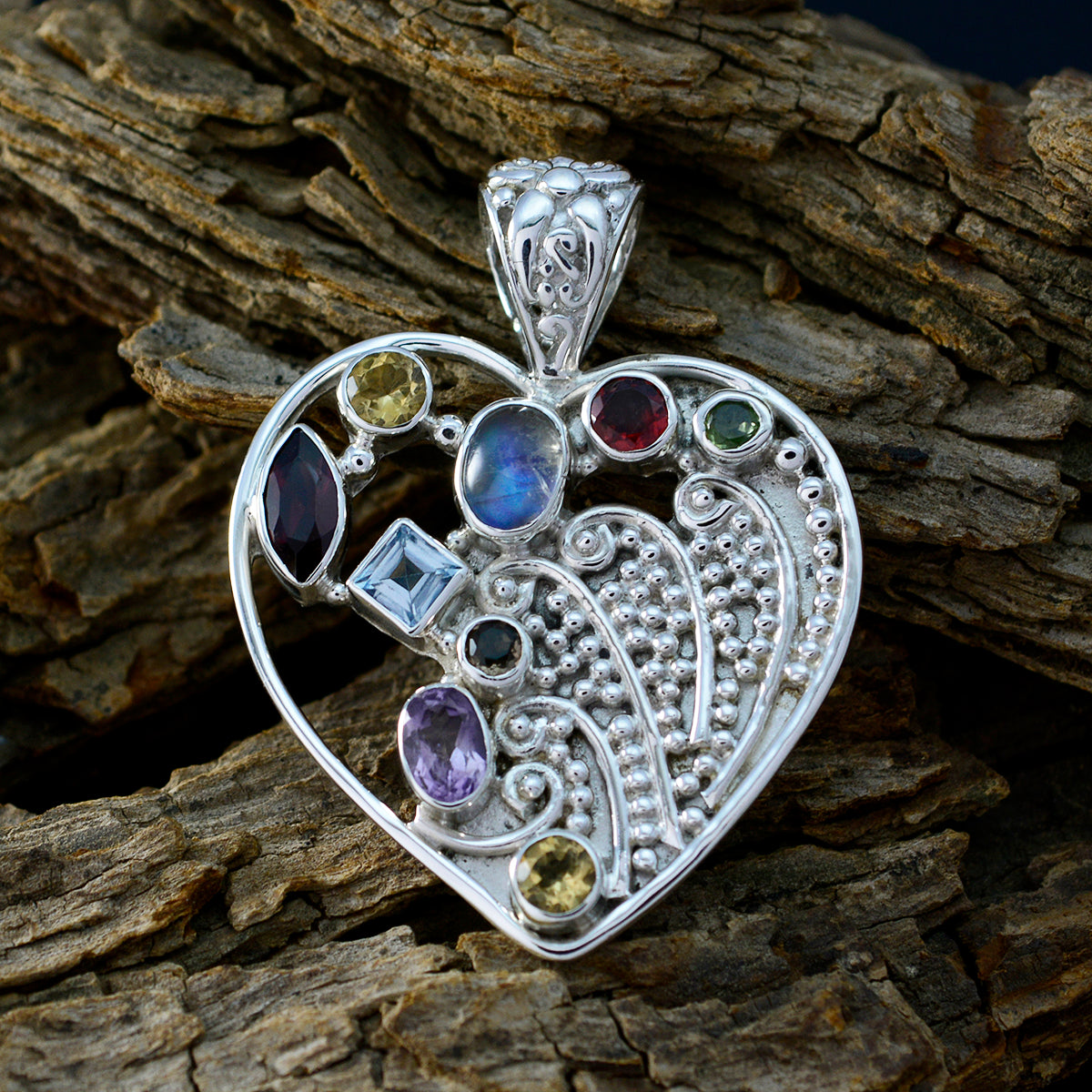 Laura multicolor Rope-Wire Edgy Pendant