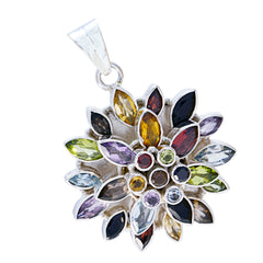Lucy multicolor Ethnic Chunky Pendant