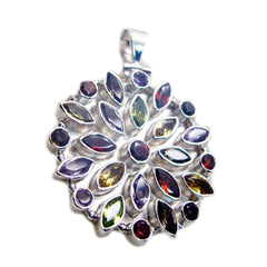 Teresa multicolor Boho Chunky Pendant Multi Stone multicolor Multicolor