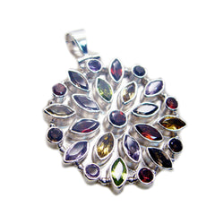 Teresa multicolor Boho Chunky Pendant
