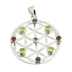 Inès multicolor Victorian Statement Pendant Multi Stone multicolor Multicolor