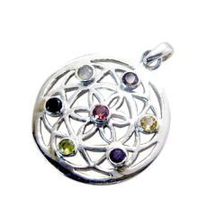 Sophia multicolor Retro Statement Pendant