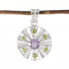 Marie multicolor Cocktail Statement Pendant Multi Stone multicolor Multicolor