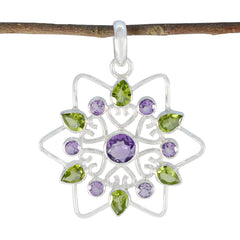 Olivia multicolor wedding Edgy Pendant Multi Stone multicolor Multicolor