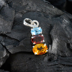 Laura multicolor Eternity Delicate Pendant
