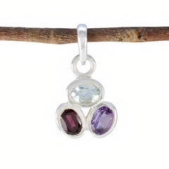 Lea multicolor Modern Delicate Pendant Multi Stone multicolor Multicolor