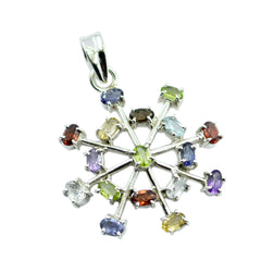 Elena multicolor Abstract Eye-catching Pendant Multi Stone multicolor Multicolor